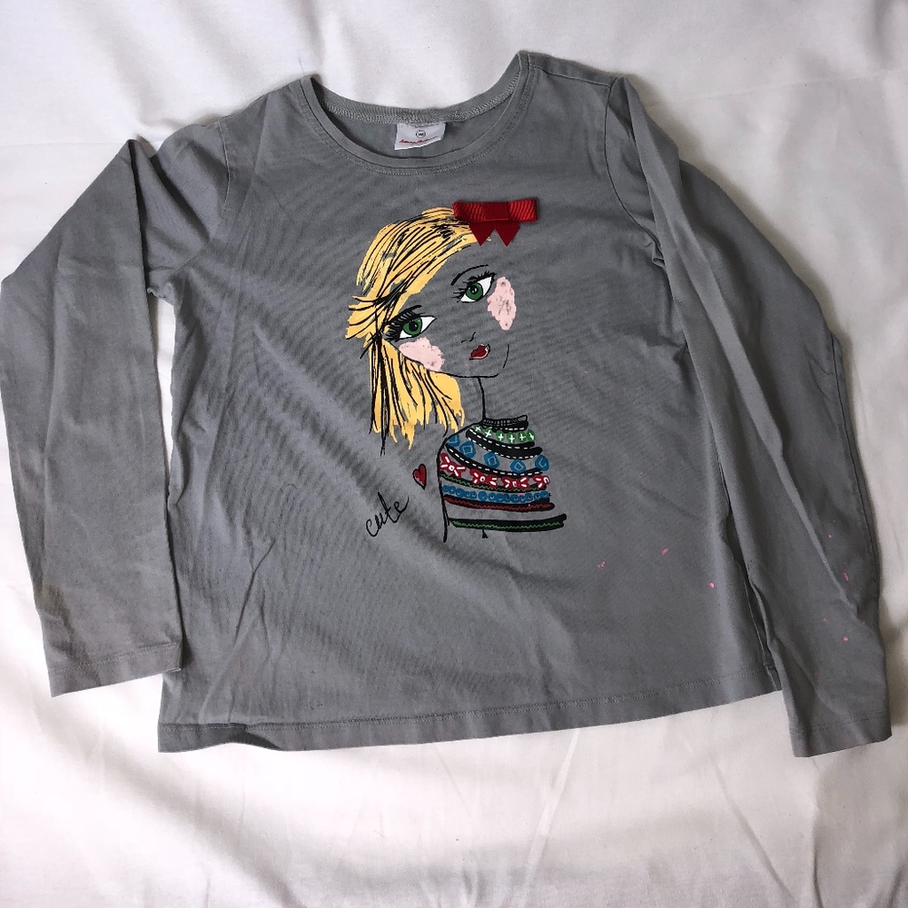 Hanna Andersson Girls Character Long Sleeve shirt